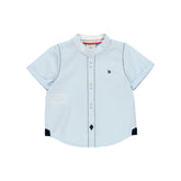 Conjunto camisa fil a fil m/c y bermuda satén elástico